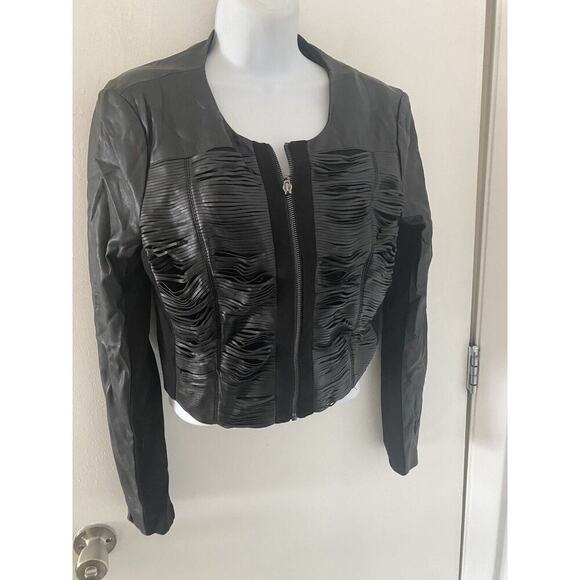 Guess Faux Luxurious Leather Jacket Size Med - Picture 1 of 6